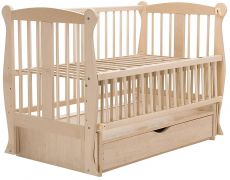 Ліжко Babyroom Грація DGMYO-3 маятник, ящик, відкидний бік, бук, світлий (натуральний)